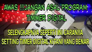 cara setting timer digital kitani