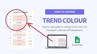 How to Modify Trend Color in Google Sheets: Conditional Formatting Tutorial (Ultimate KPI Dashboard)