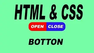 Open Close button in html css || vickey Technicl :))
