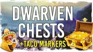 Guild Wars 2 - Thunderhead Peaks - Dwarven Chests Farming Route with TacO Markers