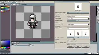 How to create a pixel art knight with 4 rotations
