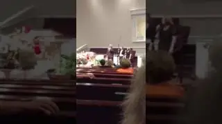 Singing about the Cross.