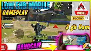 Apex legends mobile in low end mobile handcam gameplay | Realme c3 #EA #apexlegendsmobile