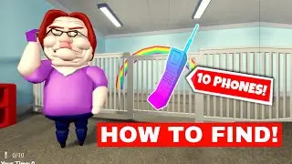 How to Find 10 Phones in BETTY'S NURSERY ESCAPE OBBY! NEW SECRET UPDATE! FULL ROBLOX GAMEPLAY