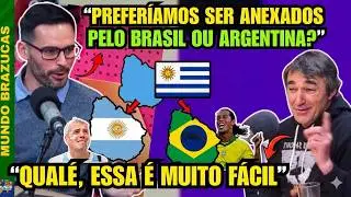 URUGUAIOS DISCUTEM FEIO SE PREFERIAM SER ANEXADOS PELO BRASIL OU ARGENTINA E QUAL PAÍS GOSTAM MAIS