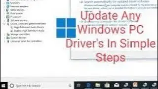 how to update windows device drivers