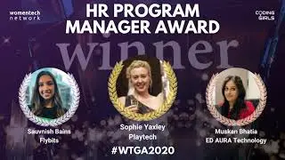 Muskan Bhatia Won WomenTech Global HR Program Manager Award 2020