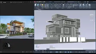 Complete AutoCAD 3D House Modling | AutoCAD Full 3D Tutorial | 3D House Design
