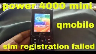 Qmobile sim registration failed power 4000 mini