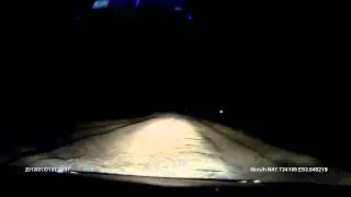 Убитая "дорога" А-27 между Доссором и Атырау ночь