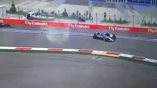 Crash Hulkenberg Erikson and Verstappen Formula 1 Sotji Russia
