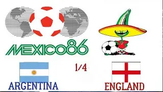 MEXICO1986 1/4 ARGENTINA#ENGLAND