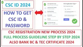 CSC NEW REGISTRATION PROCESS 2024 | FULL GUIDELINE STEP BY STEP FULL PROCESS 