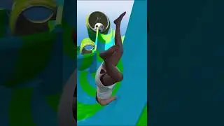 Amanda, Franklin, Sophia & Michael Water Slide #1 #shorts