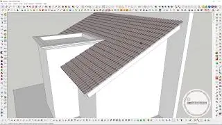 EASY WAY TO CUT OR TRIM A LONG SPAN ROOFING TILES - SKETCHUP 2019