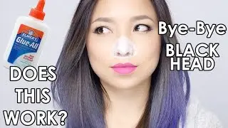 DOES THIS WORK? | Remove BlackHeads with GLUE