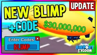 [NEW BLIMP & BIPLANE] Airport Tycoon! UPDATE (Roblox)