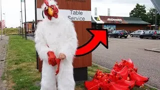 NAAR DE MCDONALDS MET EEN LEGER KIPPEN!