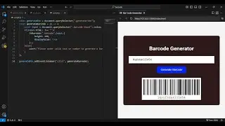 Build a Barcode Generator with HTML, CSS & JavaScript | Full Tutorial