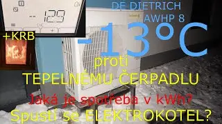 Tepelné čerpadlo Dietrich v zimě, -13°C REUPLOAD (oprava grafu SOLAX Cloud)