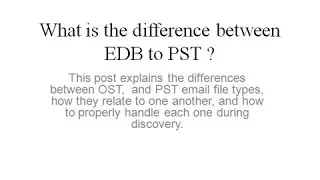 EDB to PST Converter