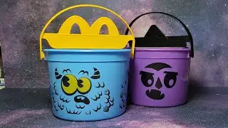 MCDONALD'S HALLOWEEN BOO BUCKETS HAPPY MEAL COLLECTIBLE PAILS!