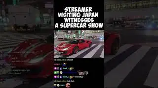Streamer visiting Japan witnesses an impromptu Supercar show