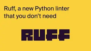 Ruff — the Python linter you probably don't need