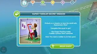SIMS FreePlay - Super Toddler Secret Mission Quest