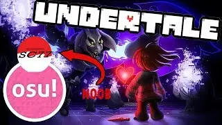 Noob plays HARD Undertale OSU! songs! - OSU! Gameplay w mouse