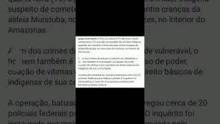 Polícia Federal prende líder indígena suspeito de abusar de crianças no amazonas