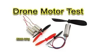 ultra high speed coreless drone motor testing