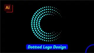 How to Create Dotted Logo Design in illustrator | Dotted Logo Design | @streakmotion
