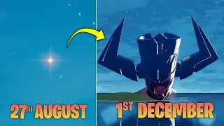 Evolution of how GALACTUS arrived in Fortnite Island Pt.2 (Full Time lapse) | Galactus Rising