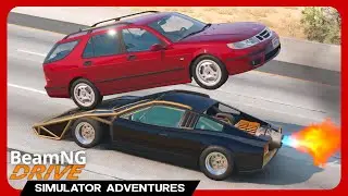 RAMP CAR + JET ENGINE!? - BeamNG Mods - Ramp Jet Bolide