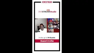 Invite guests to your live shows, events, webinar & streams hosted in OneStream Studio
