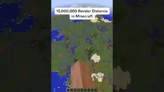 10,000,000 Render Distance in Minecraft #shorts