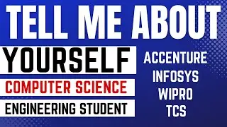 TELL ME ABOUT YOURSELF Sample Answer for FRESHERS! Infosys I Accenture I Wipro Campus Interview 2023