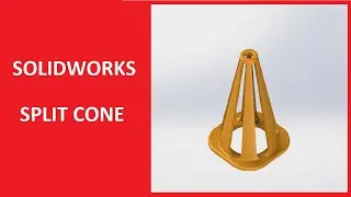 SOLIDWORKS SPLIT CONE | SPACING ANGLE SECTIONS 30 DEG APART