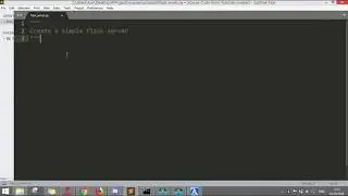 How to create a Flask Server