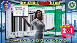 How to Create Barcode in Excel | Type Circled Numbers in Excel #barcode #circlednumber