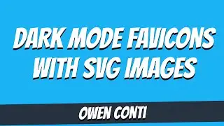 Supporting Dark Mode with SVG Favicons
