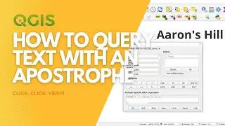 Filtering when text has an apostrophe in QGIS