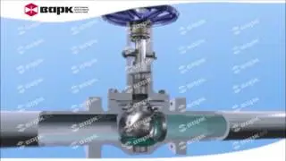 Кран шаровый регулируемый с уплотнением металл по металлу