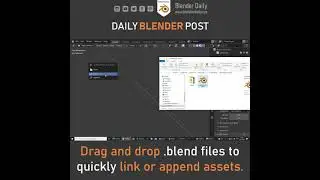 Drag & drop to Link/Append in Blender