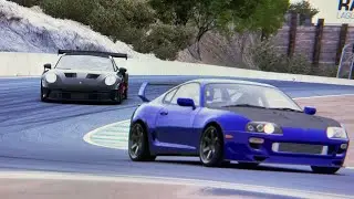 Supra Madness on Laguna Seca Track Day! (Assetto Corsa)