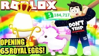 Opening 65 ROYAL EGGS to Get UNICORNS in Adopt Me! NEW Adopt Me Pet Toys Update (Roblox)