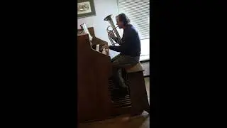 J.S. Bach "Bist du bei mir". Gerard van Reenen plays bariton and harmonium simultaneously.
