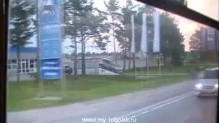 ЛиАЗ 677. Прокатился на нём до ЖД вокзала. г. Тобольск