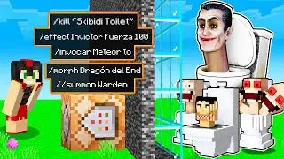 I CHEATED with ILLEGAL COMMANDS in a MINECRAFT Mob Battle 😂